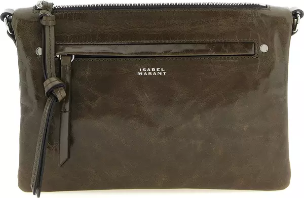 Bicolor Calfskin Crossbody Bag