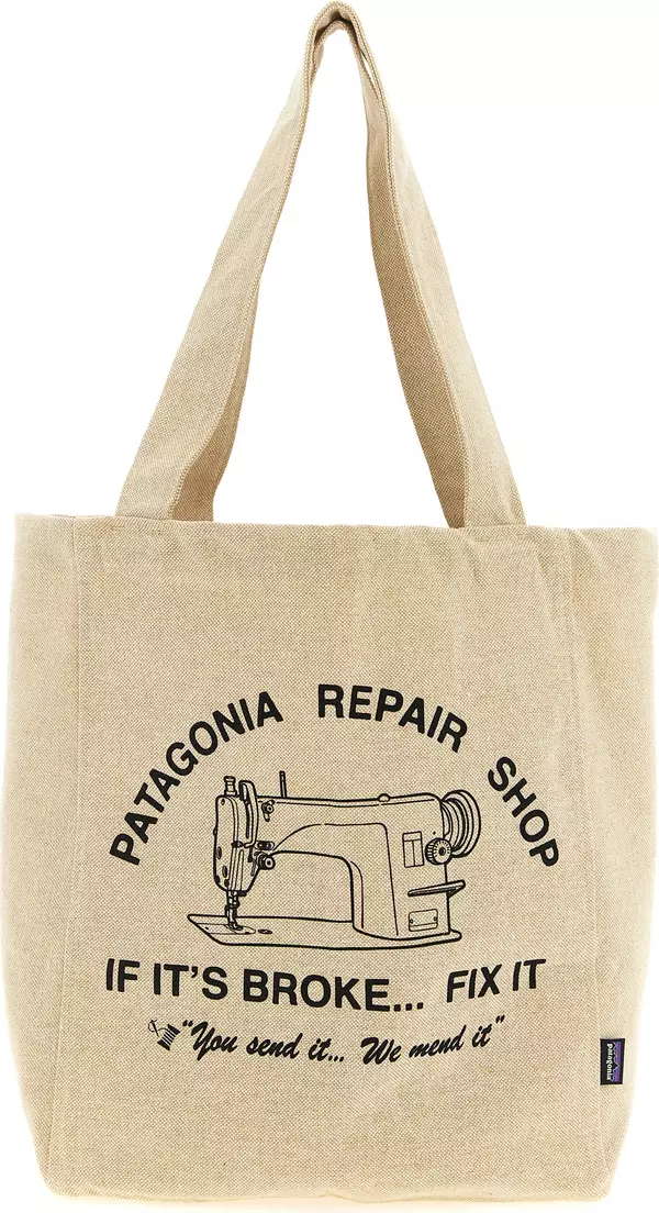 Beige Cotton Tote Bag
