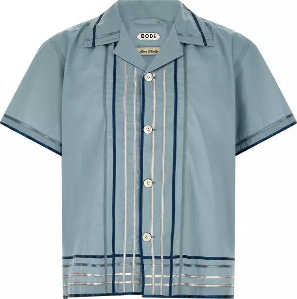 Blue Cotton Blouse