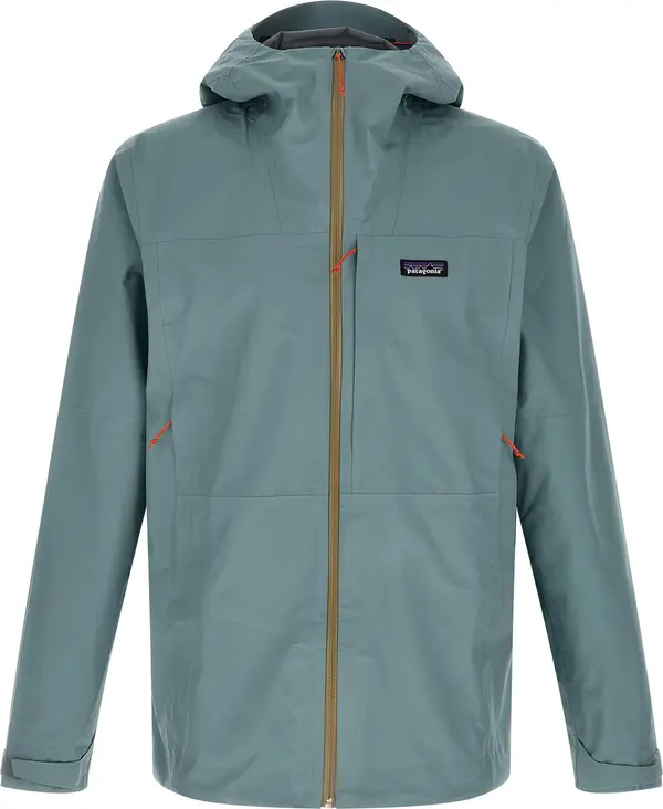 Blue Polyester Shell Jacket