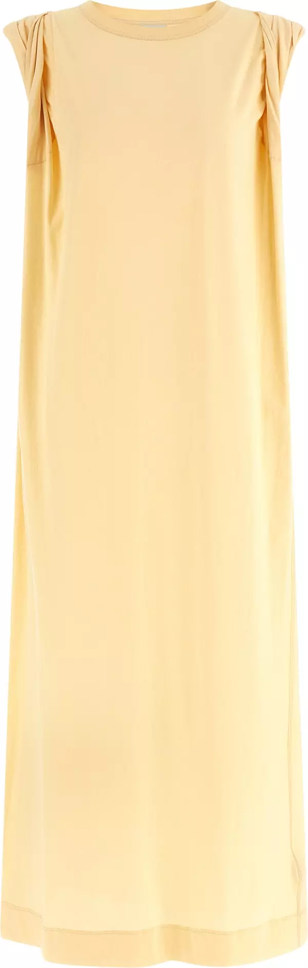 Bicolor Cotton Long Dress