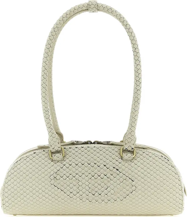 Beige Other Fibres Shoulder Bag
