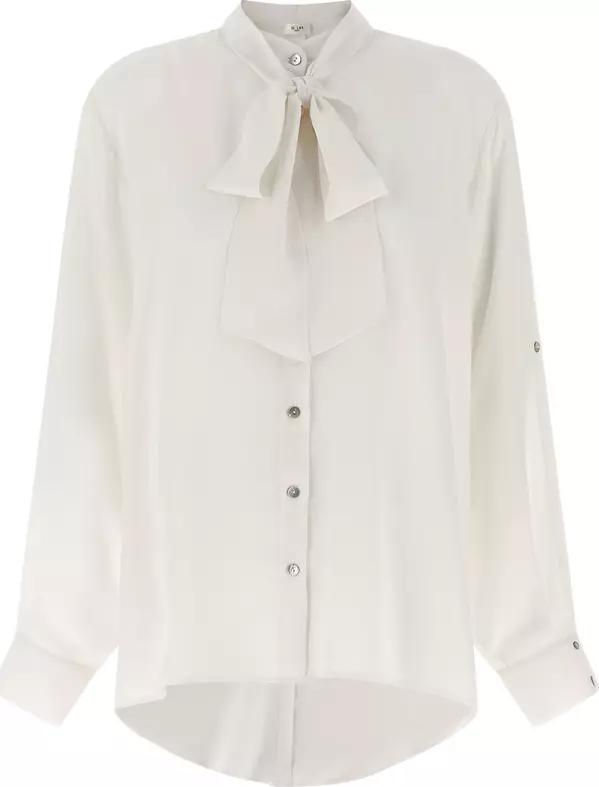 White Silk Blouse