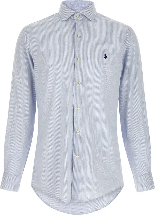 Blue Linen Blouse