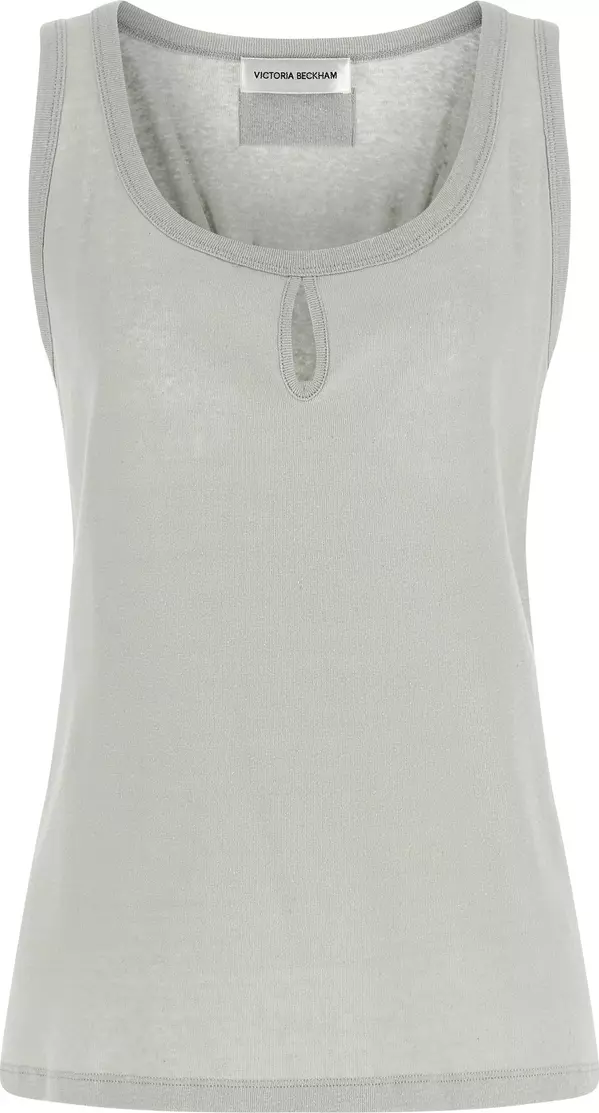 Gray Cotton Tank Tops