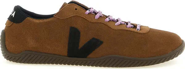 Brown Calfskin Low Top Sneakers