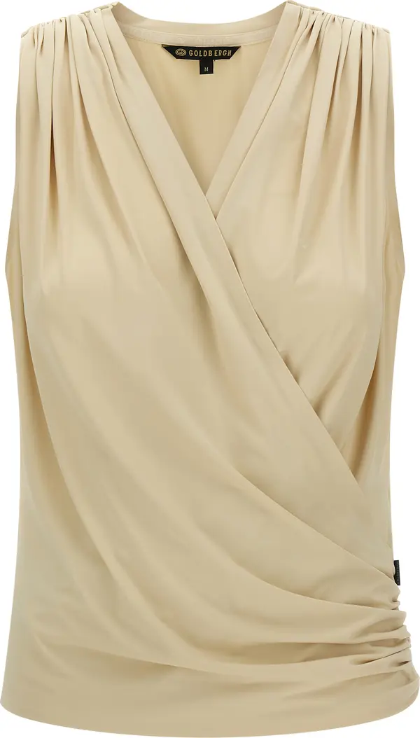 Beige Polyamide Sport Bra