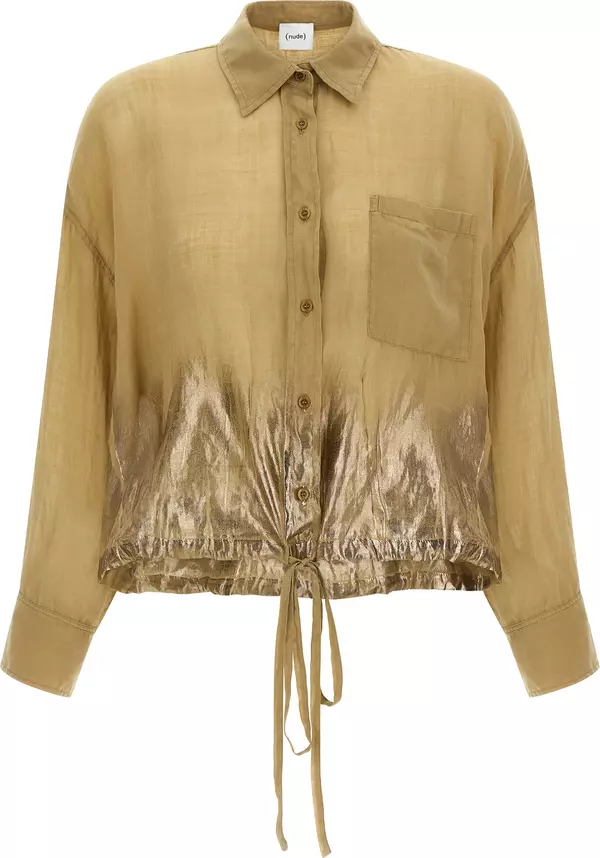 Brown Tencel Blouse
