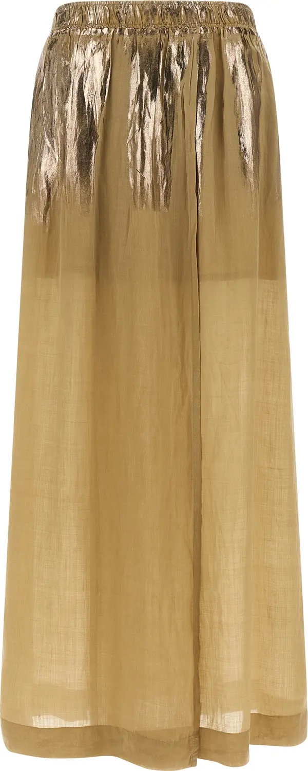 Brown Tencel Mini Skirt