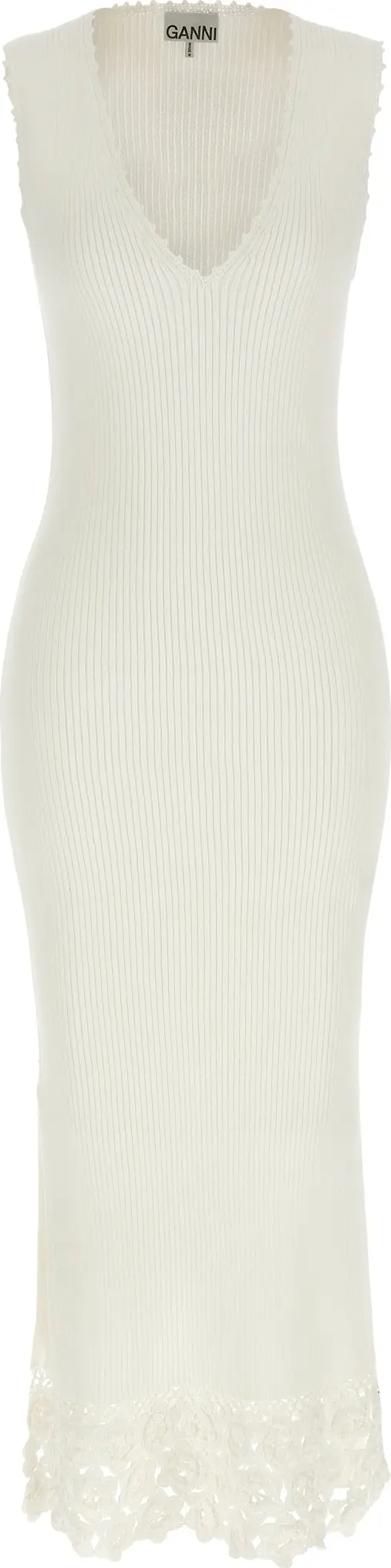 White Organic Cotton Long Dress