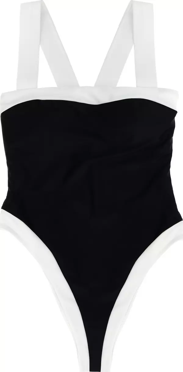 Bicolor Recycled Polyamide One-Piece Swimsuit