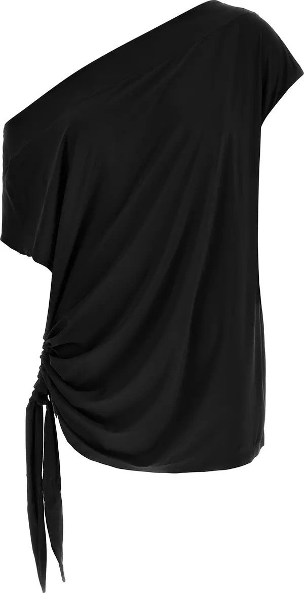 Black Polyamide Casual Dress