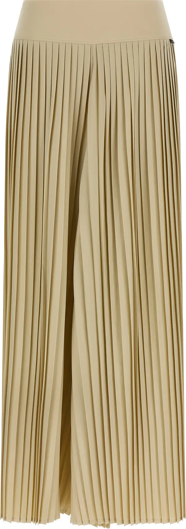 Beige Polyester Athletic Pants