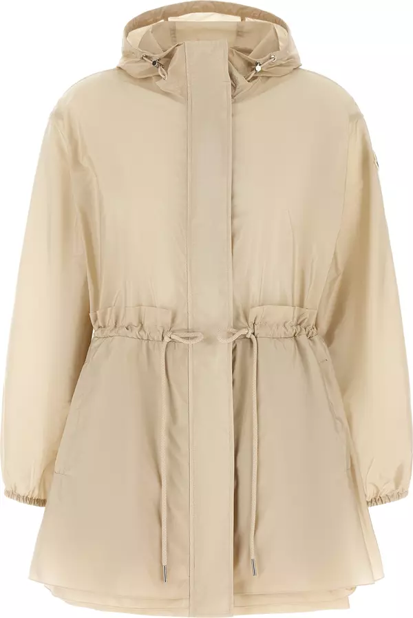 Beige Polyamide Shell Jacket