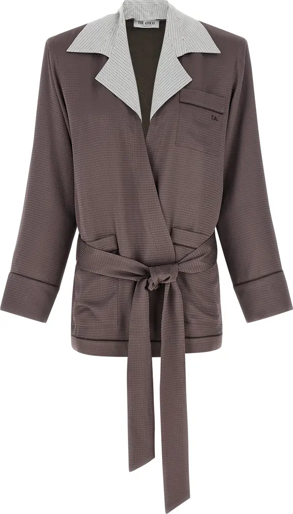 Purple Viscose Blazer