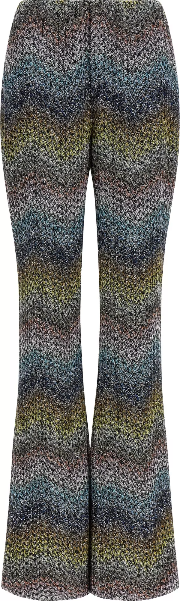 Multicolor Viscose Flared Pants