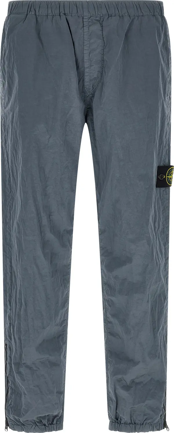 Blue Polyamide Joggers (Workout Pants)