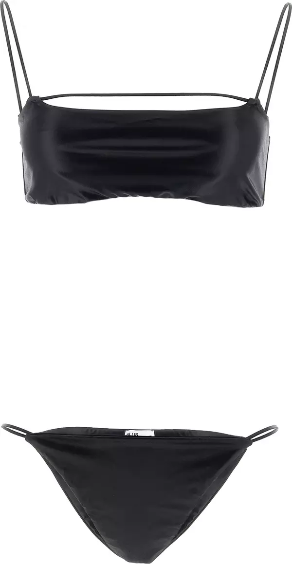 Black Polyester Bikini