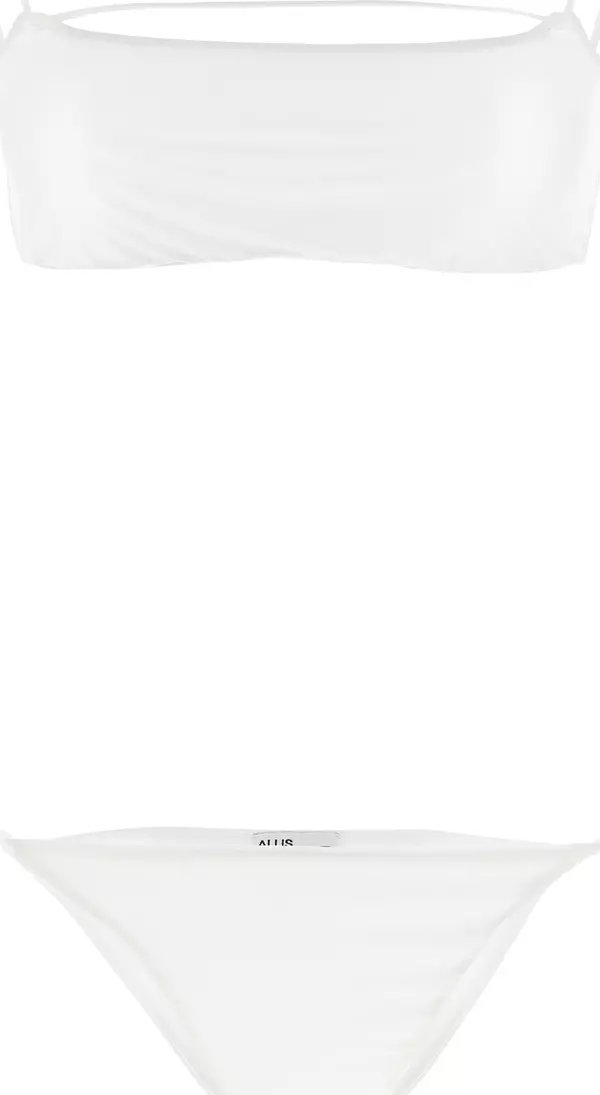 White Polyester Bikini