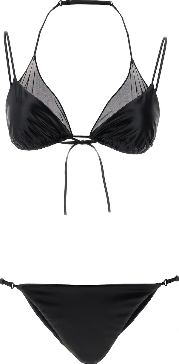 Black Polyester Bikini