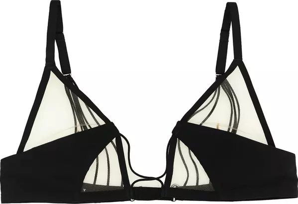 Black Nylon Bra