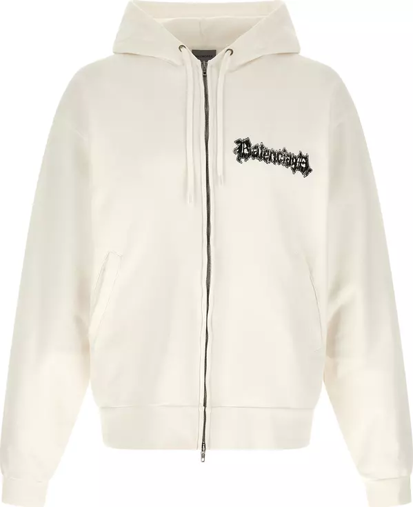 White Cotton Sweatshirt