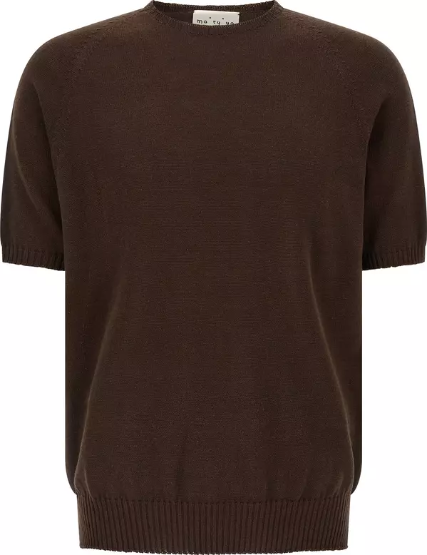 Brown Cotton Cardigan