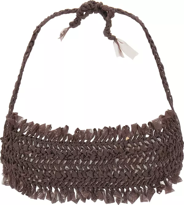Brown Polyester Bikini