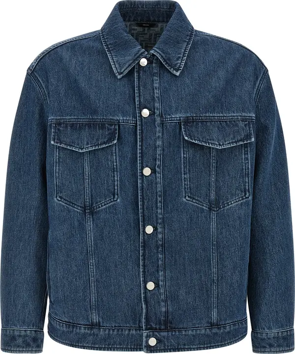 Blue Cotton Denim Jacket