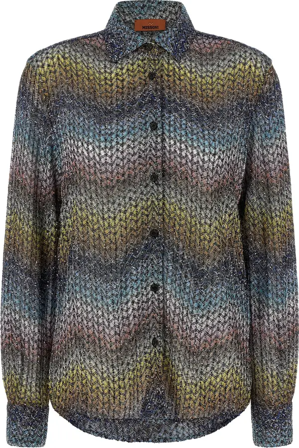 Multicolor Viscose Blouse