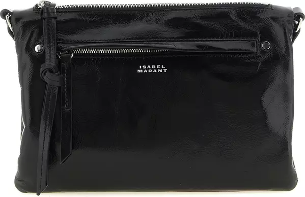 Black Calfskin Crossbody Bag