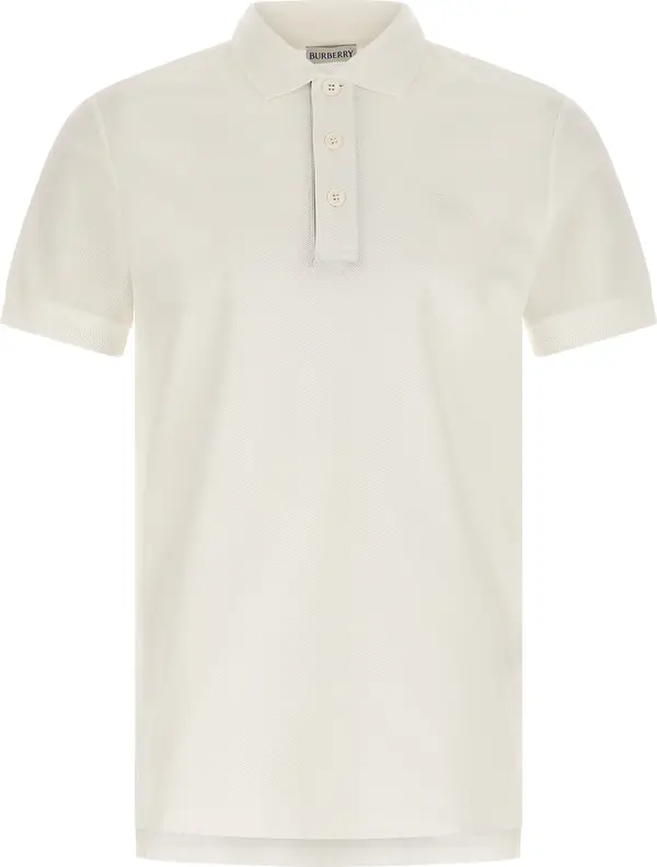 White Cotton Polo Shirt
