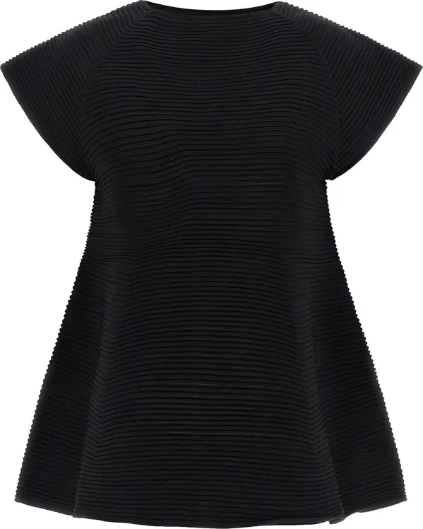 Black Polyester Short Dress