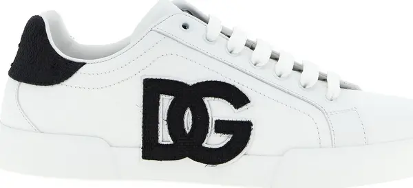 Bicolor Calfskin Low Top Sneakers