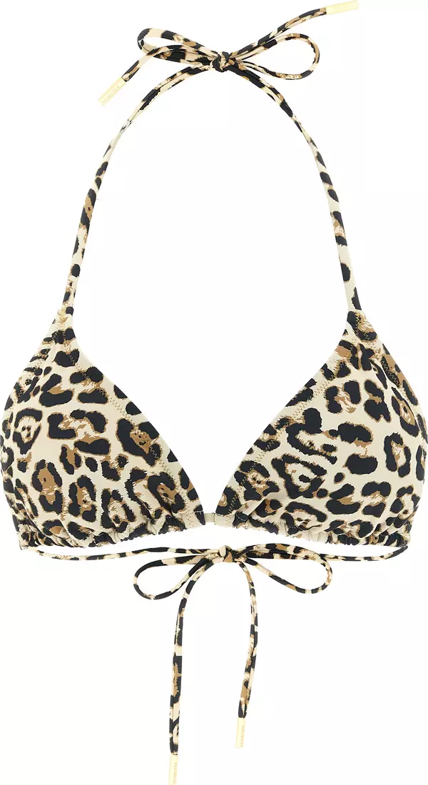 Beige Polyester Bikini