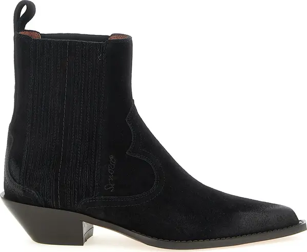 Black Calfskin Chelsea Boots
