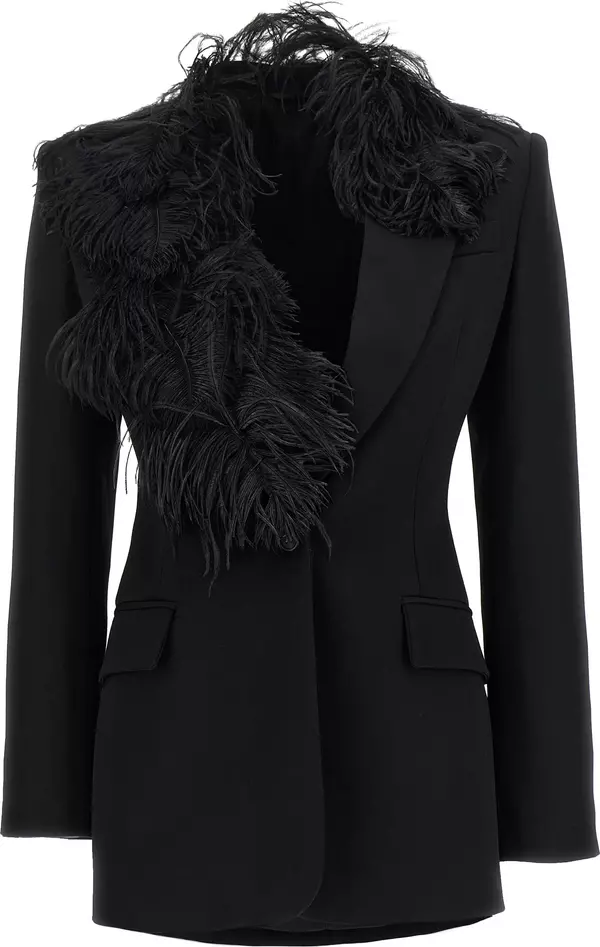 Black Virgin Wool Blazer