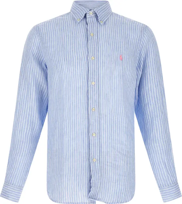Blue Linen Blouse
