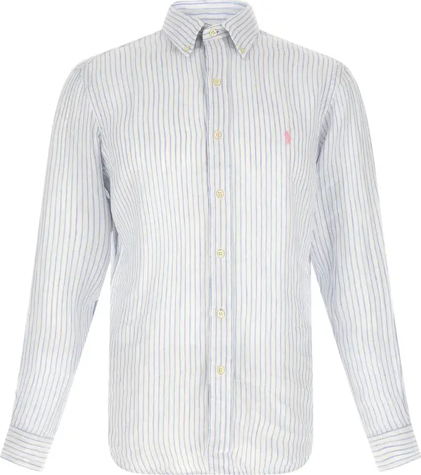 Blue Linen Blouse