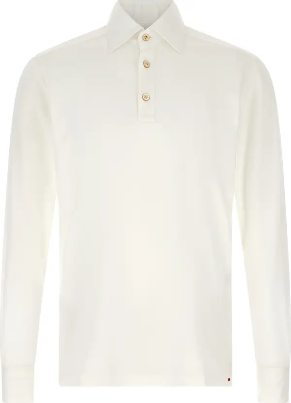 White Cotton Polo Shirt