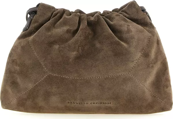 Brown Calfskin Clutch Bag