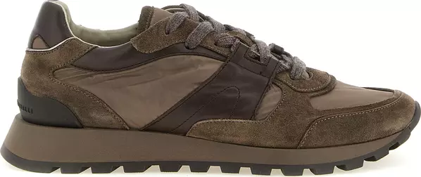 Bicolor Calfskin Athletic Sneakers