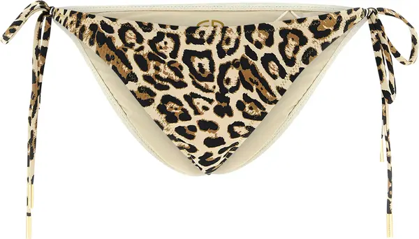 Beige Polyester Bikini