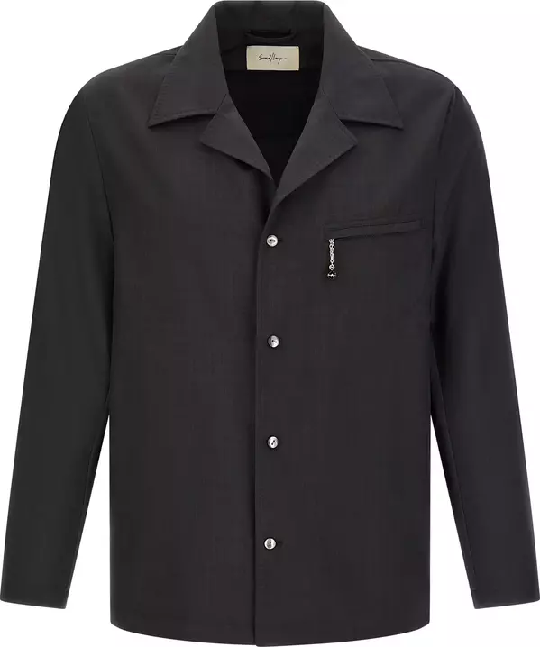 Gray Polyester Blouse