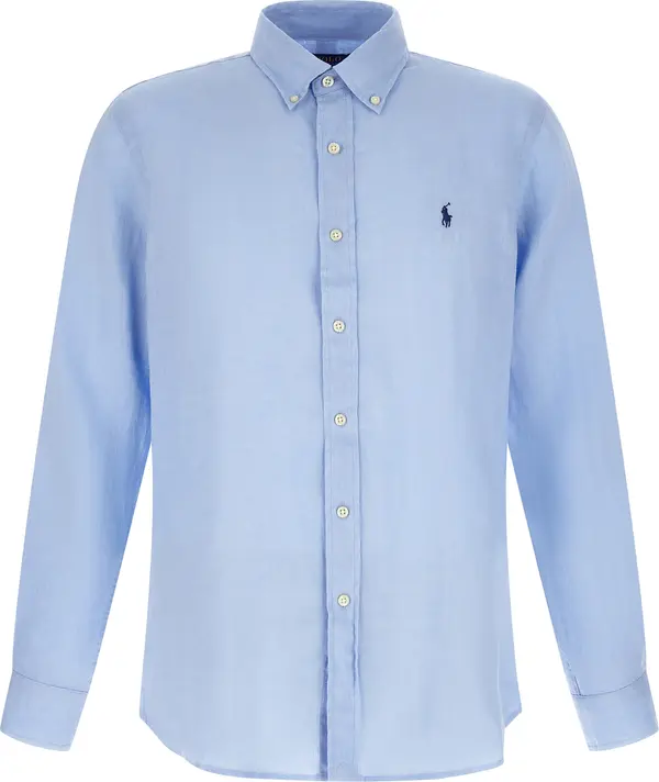 Blue Linen Blouse