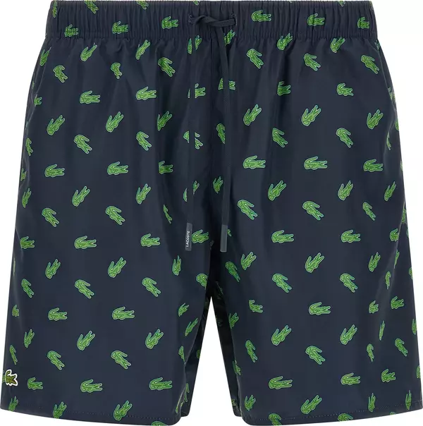Blue Polyester Swim Shorts
