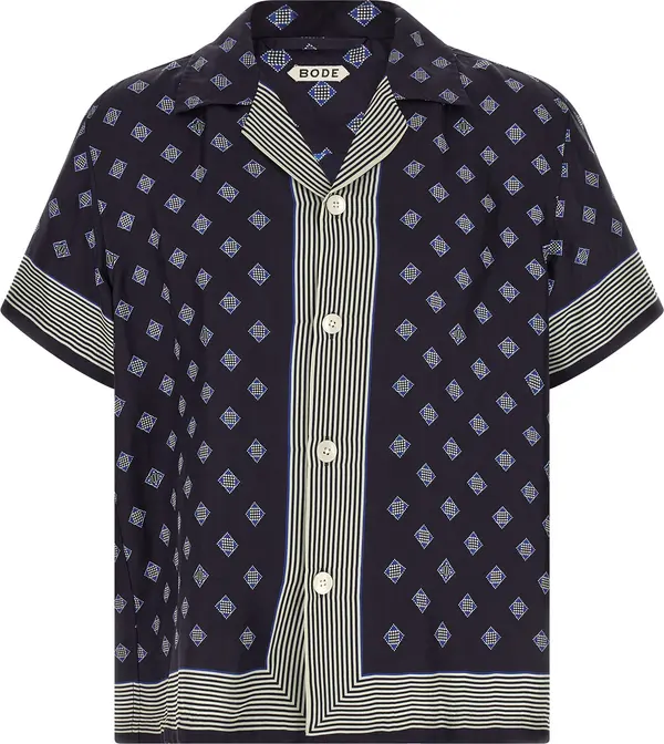 Blue Silk Blouse