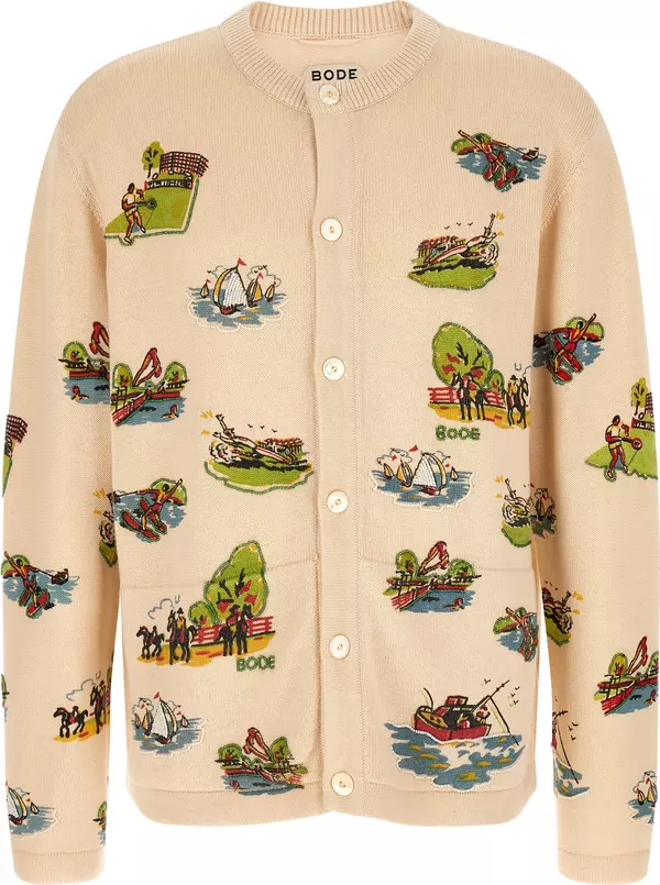 Multicolor Merino Wool Cardigan