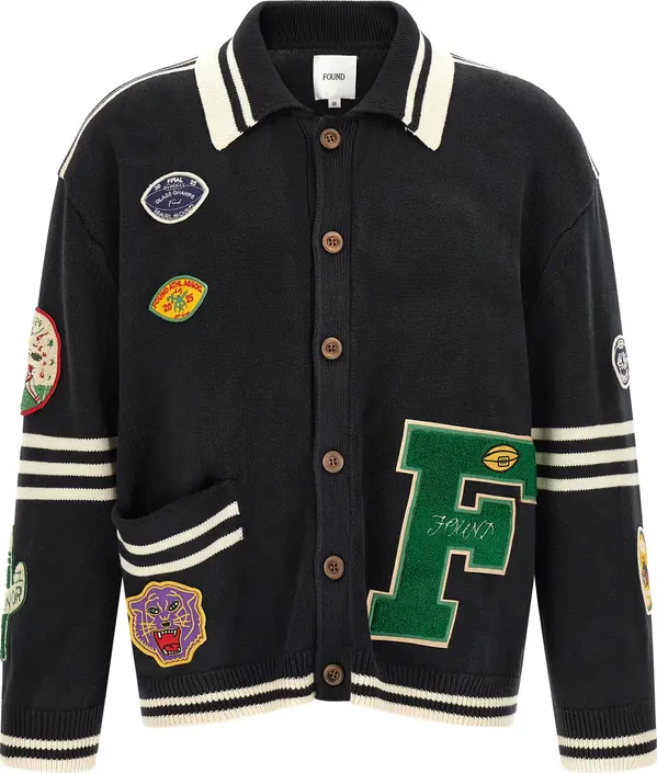 Black Cotton Cardigan