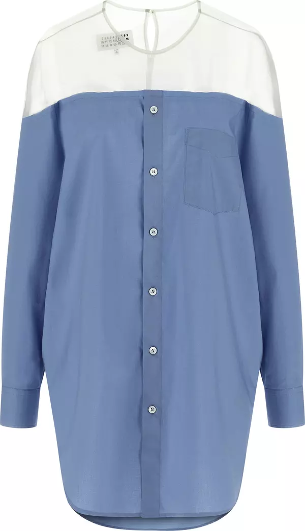 Blue Cotton Blouse